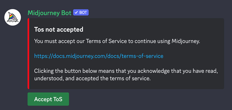 Midjourney Terms Of Service